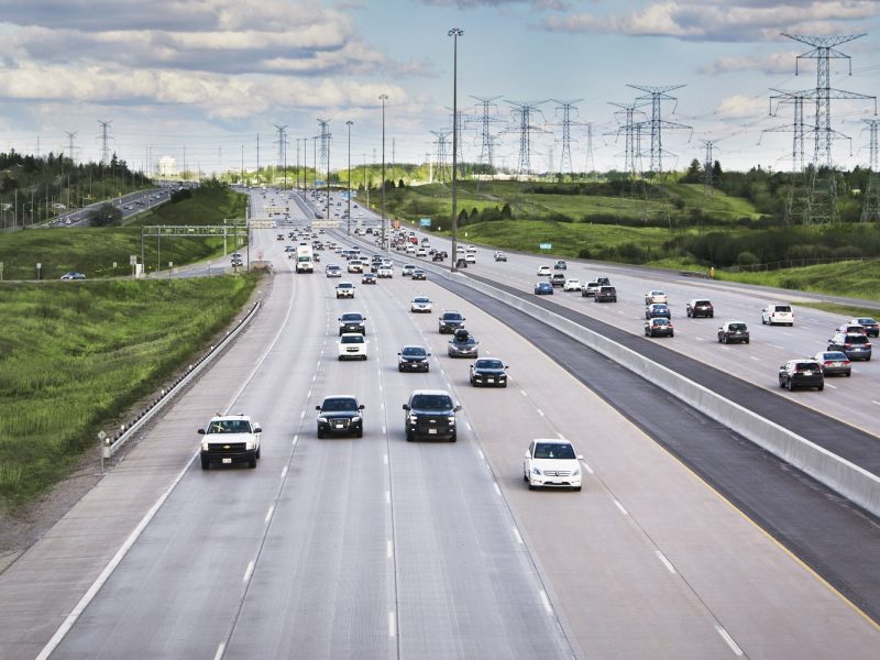 autopista en Canadá 407 ETR en Toronto