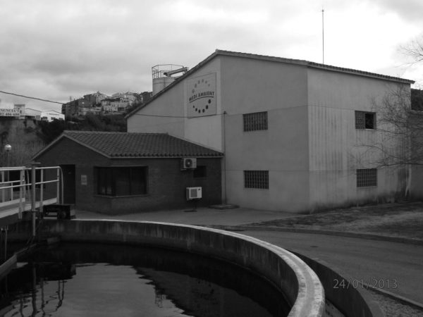 Estación de depuración de aguas residuales en Gelida