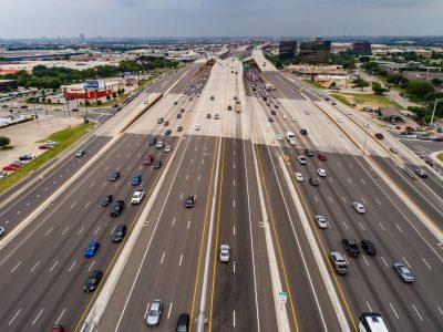 LBJ highway in Texas, United States