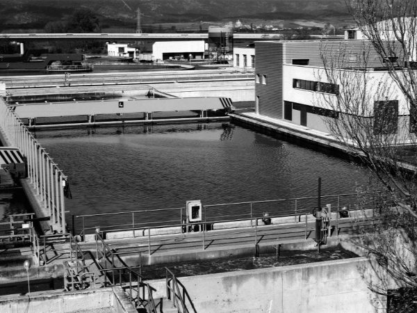 Estación de depuración de aguas residuales en Crispijana